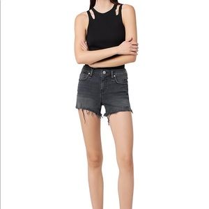 Hudson Jeans Gemma Distressed Stretch Denim Shorts